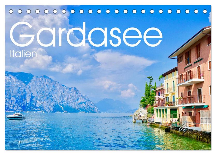 Gardasee Italien (Tischkalender 2027 DIN A5 quer) CALVENDO Monatskalender