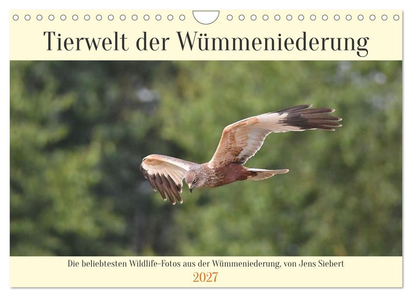 Tierwelt der Wümmeniederung (Wandkalender 2027 DIN A4 quer) CALVENDO Monatskalender