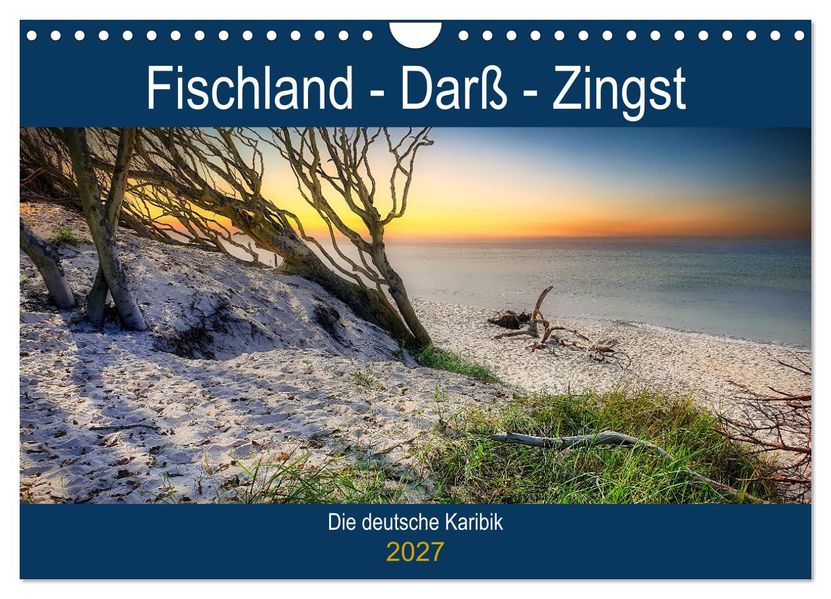 Fischland - Darß- Zingst (Wandkalender 2027 DIN A4 quer) CALVENDO Monatskalender
