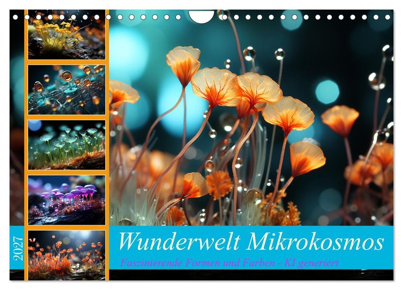Wunderwelt Mikrokosmos (Wandkalender 2027 DIN A4 quer) CALVENDO Monatskalender