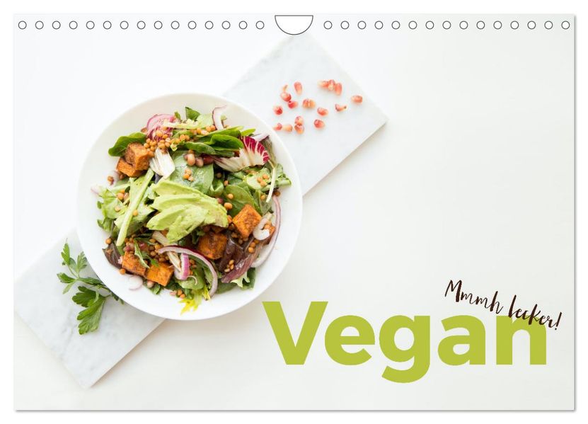 Vegan - Mmmh lecker! (Wandkalender 2027 DIN A4 quer) CALVENDO Monatskalender