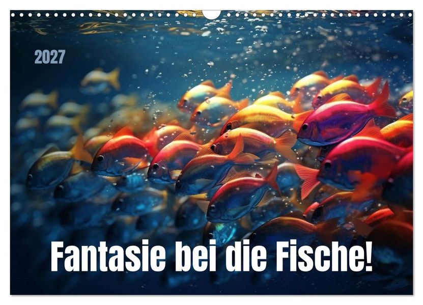 Fantasie bei die Fische! (Wandkalender 2027 DIN A3 quer) CALVENDO Monatskalender
