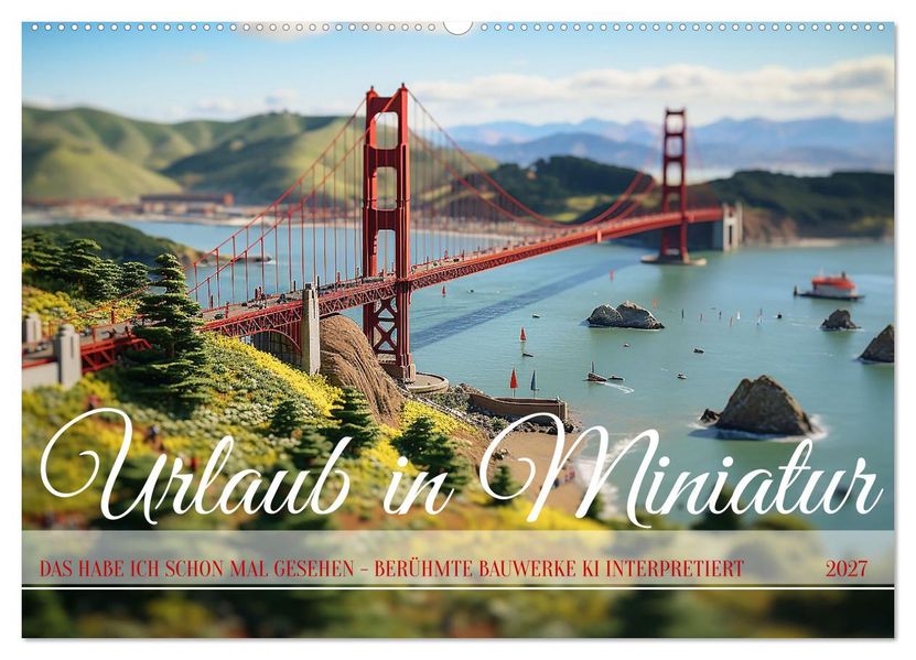 Urlaub in Miniatur (Wandkalender 2027 DIN A2 quer) CALVENDO Monatskalender