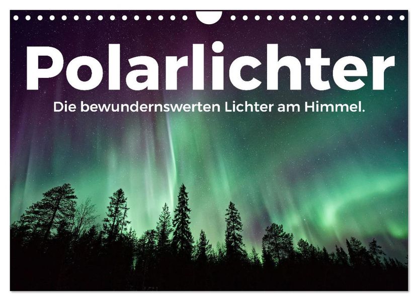 Polarlichter - Die bewundernswerten Lichter am Himmel. (Wandkalender 2027 DIN A4 quer) CALVENDO Monatskalender