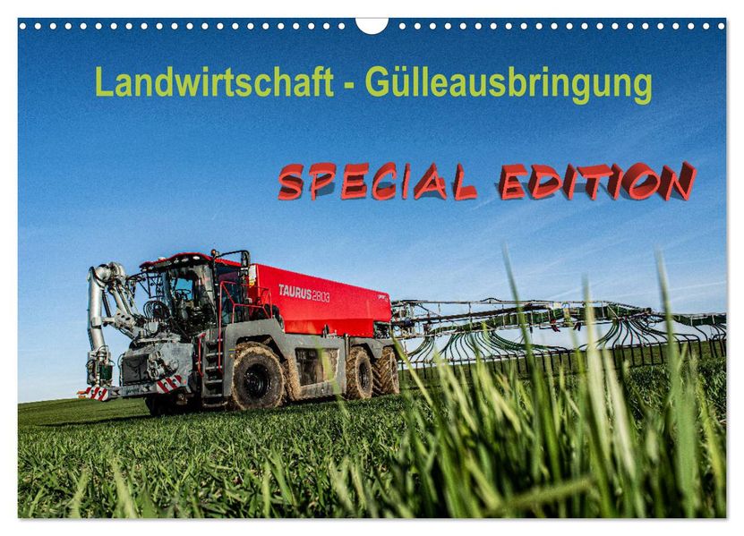 Landwirtschaft - Gülleausbringung (Wandkalender 2027 DIN A3 quer) CALVENDO Monatskalender