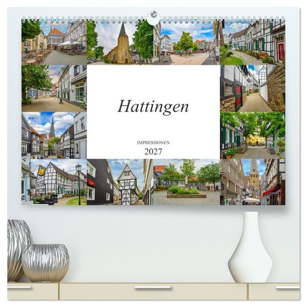 Hattingen Impressionen (hochwertiger Premium Wandkalender 2027 DIN A2 quer) Kunstdruck in Hochglanz