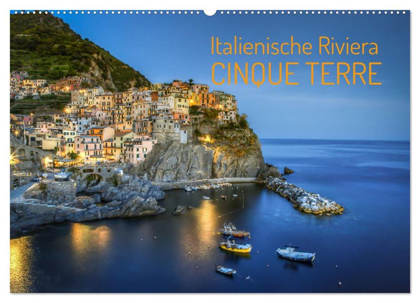 Italienische Riviera Cinque Terre (Wandkalender 2027 DIN A2 quer) CALVENDO Monatskalender