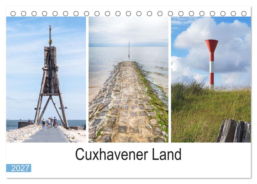Cuxhavener Land (Tischkalender 2027 DIN A5 quer) CALVENDO Monatskalender