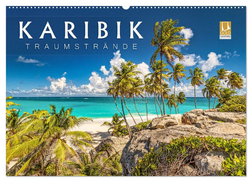 Karibik - Traumstrände (Wandkalender 2027 DIN A2 quer) CALVENDO Monatskalender