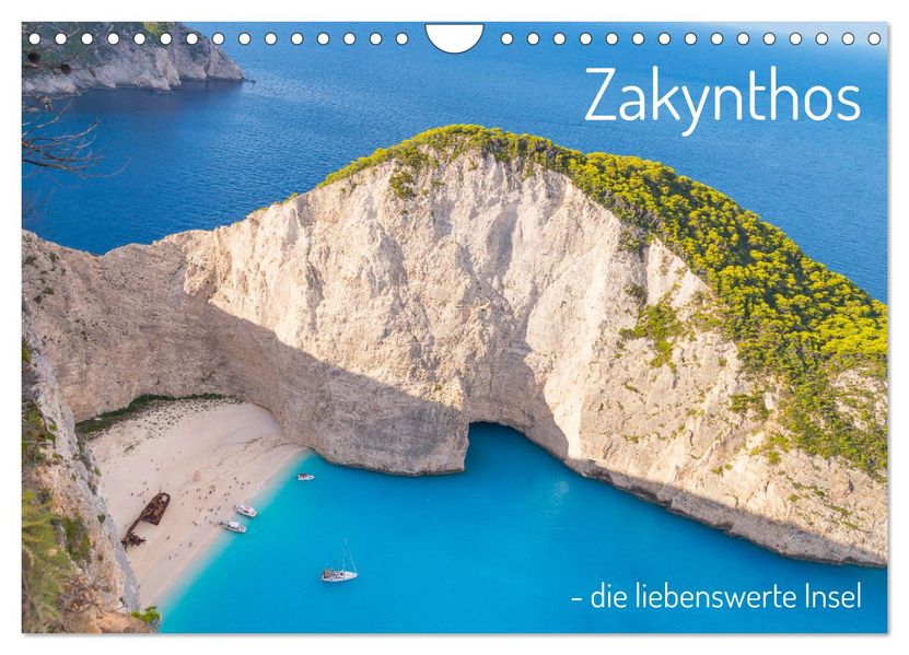 Zakynthos - die liebenswerte Insel (Wandkalender 2027 DIN A4 quer) CALVENDO Monatskalender