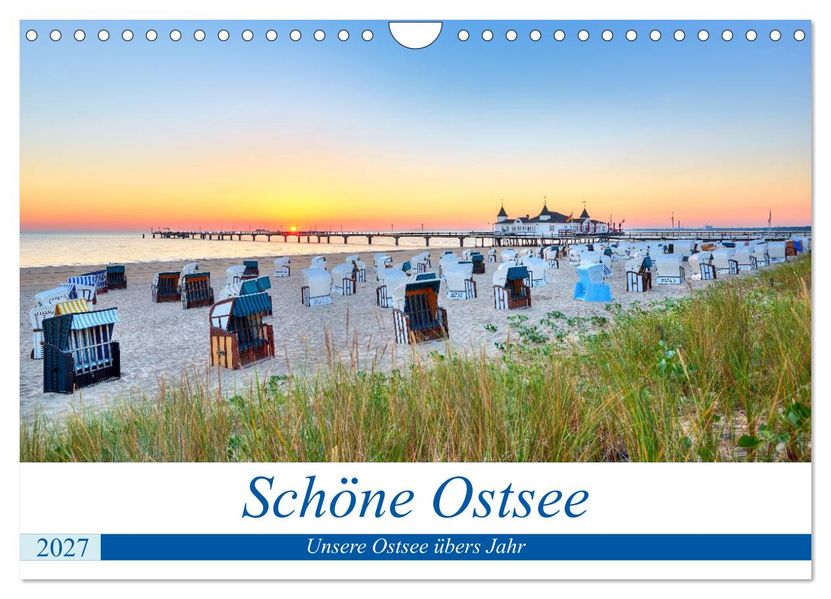Schöne Ostsee - Impressionen übers Jahr (Wandkalender 2027 DIN A4 quer) CALVENDO Monatskalender