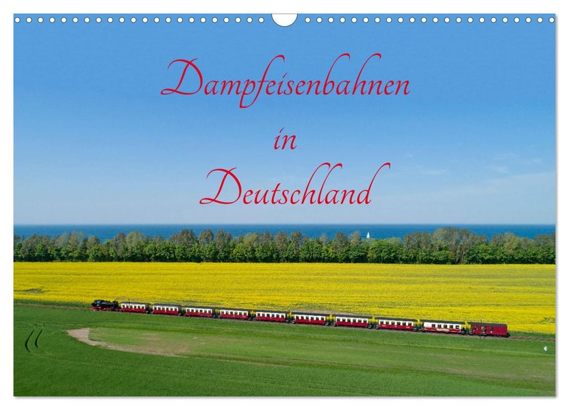 Dampfeisenbahnen in Deutschland (Wandkalender 2027 DIN A3 quer) CALVENDO Monatskalender