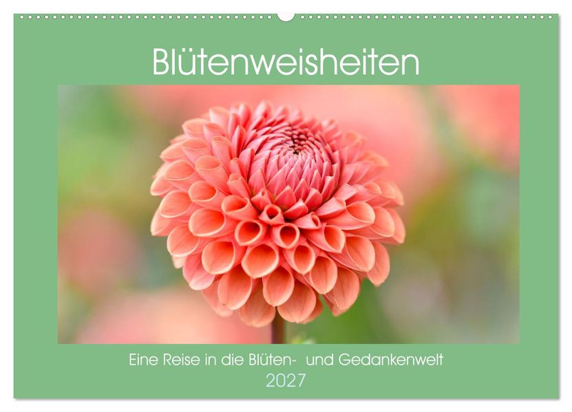 Blütenweisheiten (Wandkalender 2027 DIN A2 quer) CALVENDO Monatskalender