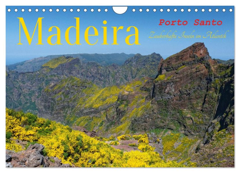 Madeira und Porto Santo (Wandkalender 2027 DIN A4 quer) CALVENDO Monatskalender