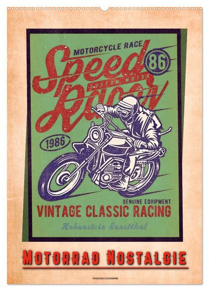 Motorrad Nostalgie (Wandkalender 2027 DIN A2 hoch) CALVENDO Monatskalender