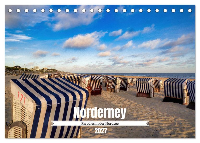 Norderney Paradies in der Nordsee (Tischkalender 2027 DIN A5 quer) CALVENDO Monatskalender
