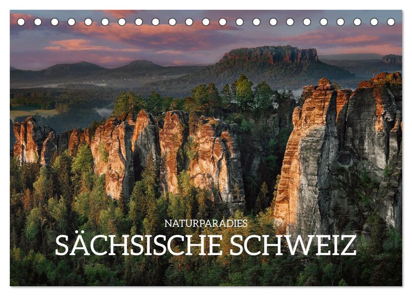 Naturparadies Sächsische Schweiz (Tischkalender 2027 DIN A5 quer) CALVENDO Monatskalender