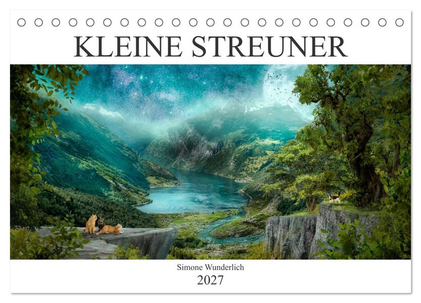 Kleine Streuner (Tischkalender 2027 DIN A5 quer) CALVENDO Monatskalender