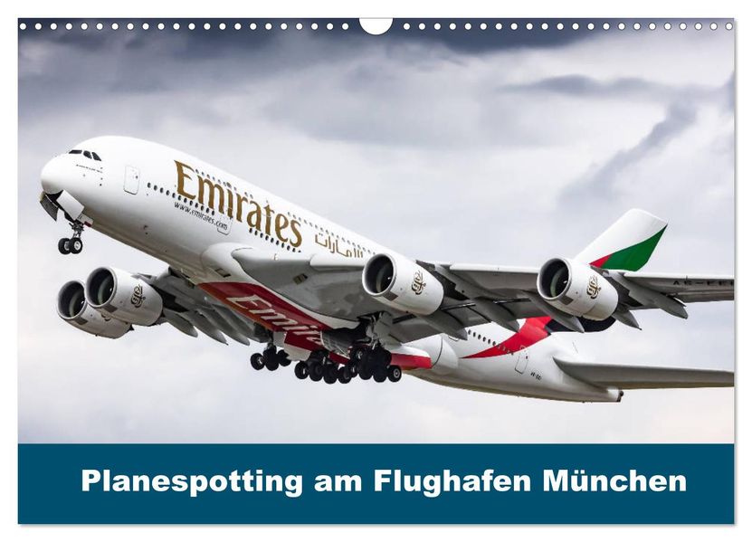 Planespotting am Flughafen München (Wandkalender 2027 DIN A3 quer) CALVENDO Monatskalender