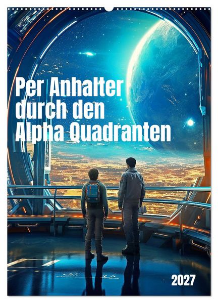 Per Anhalter durch den Alpha Quadranten (Wandkalender 2027 DIN A2 hoch) CALVENDO Monatskalender