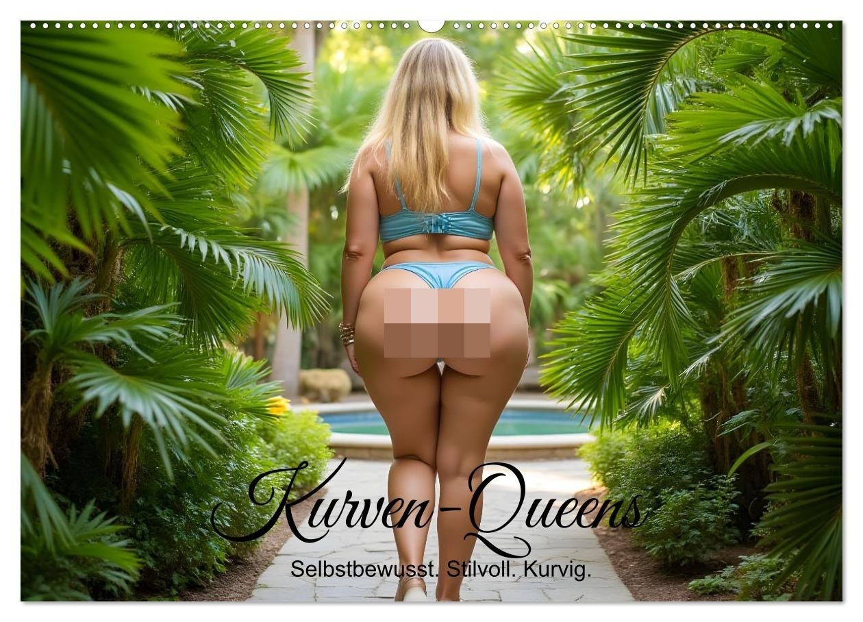 Kurven-Queens - Selbstbewusst. Stilvoll. Sexy. (Wandkalender 2027 DIN A2 quer) CALVENDO Monatskalender