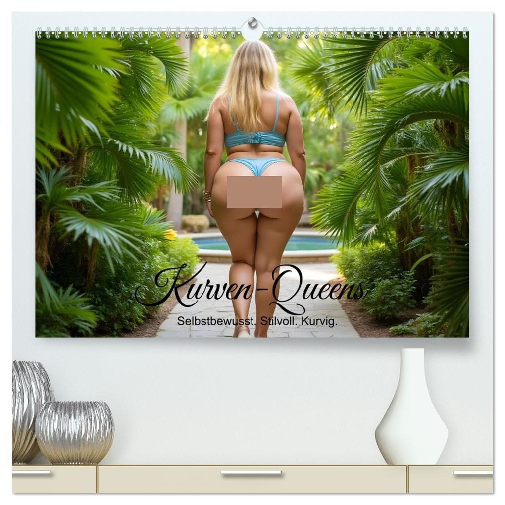 Kurven-Queens - Selbstbewusst. Stilvoll. Sexy. (hochwertiger Premium Wandkalender 2027 DIN A2 quer) Kunstdruck in Hochglanz