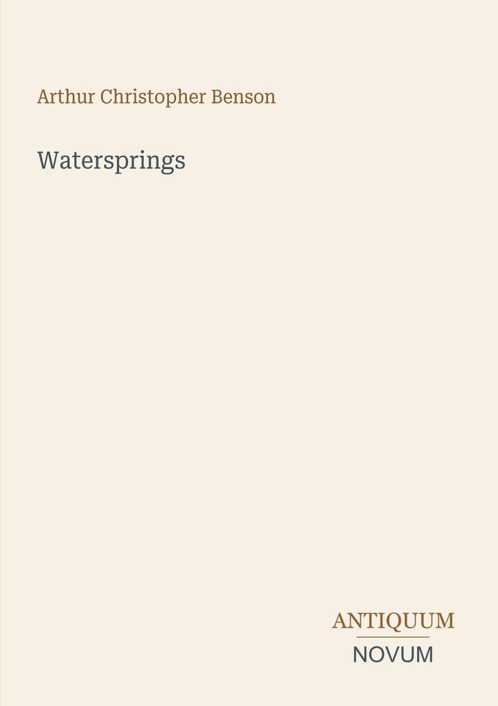 Watersprings