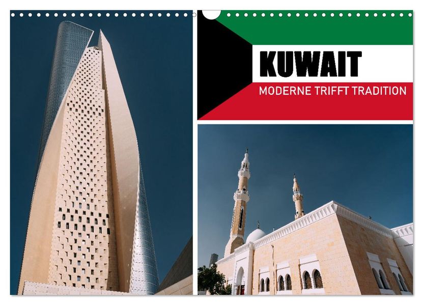 Kuwait - Moderne trifft Tradition (Wandkalender 2027 DIN A3 quer) CALVENDO Monatskalender