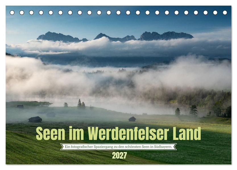Seen im Werdenfelser Land (Tischkalender 2027 DIN A5 quer) CALVENDO Monatskalender