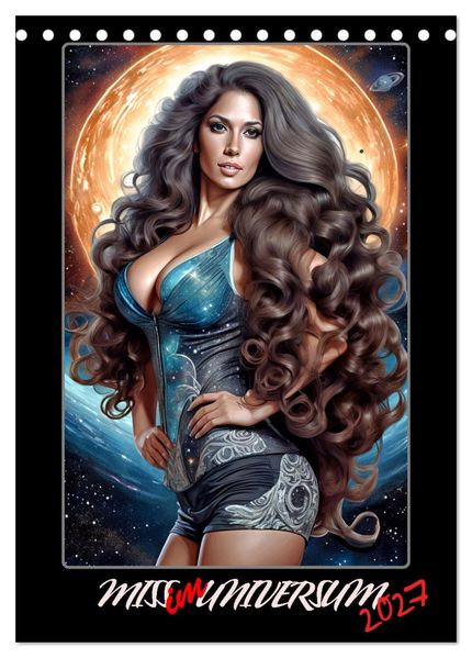 Miss im Universum (Tischkalender 2027 DIN A5 hoch) CALVENDO Monatskalender