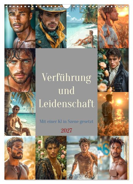 Verführung und Leidenschaft (Wandkalender 2027 DIN A3 hoch) CALVENDO Monatskalender