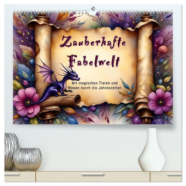 Zauberhafte Fabelwelt (hochwertiger Premium Wandkalender 2027 DIN A2 quer) Kunstdruck in Hochglanz
