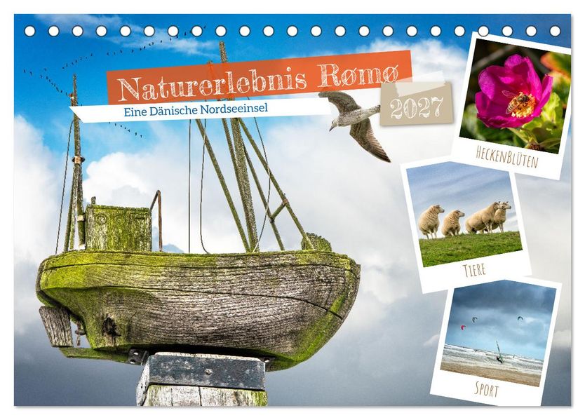 Naturerlebnis Rømø (Tischkalender 2027 DIN A5 quer) CALVENDO Monatskalender