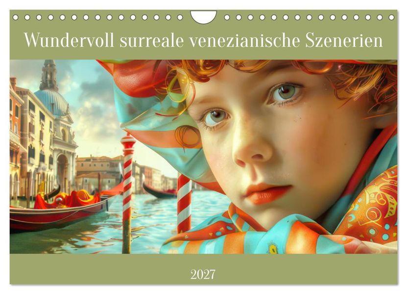 Wundervoll surreale venezianische Szenerien (Wandkalender 2027 DIN A4 quer) CALVENDO Monatskalender