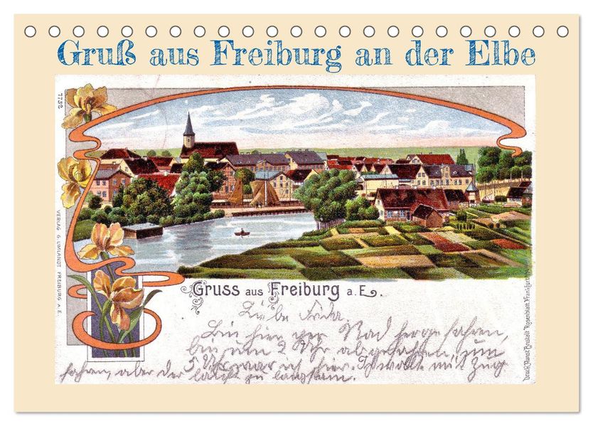 Gruß aus Freiburg an der Elbe (Tischkalender 2027 DIN A5 quer) CALVENDO Monatskalender