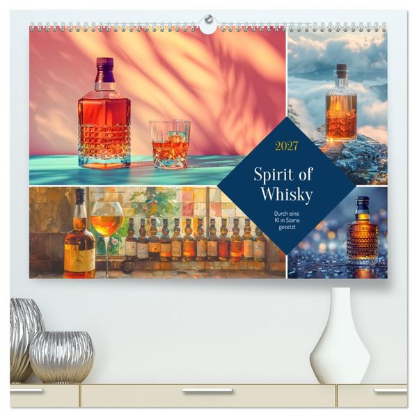 Spirit of Whisky (hochwertiger Premium Wandkalender 2027 DIN A2 quer) Kunstdruck in Hochglanz