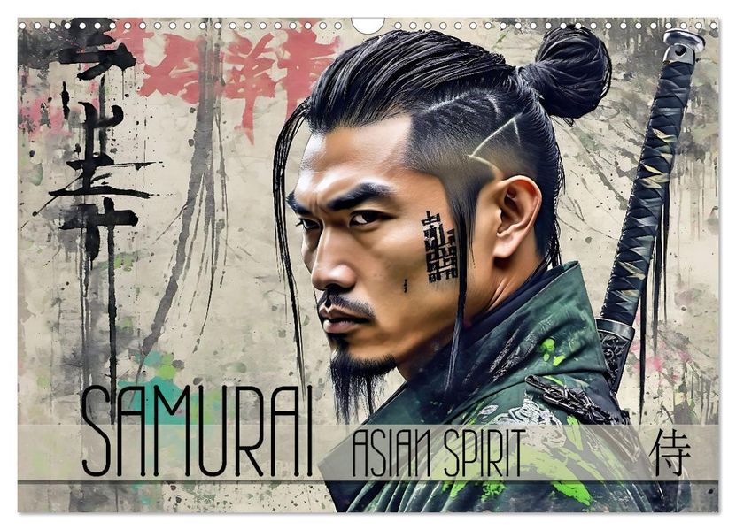 Samurai - Asian Spirit (Wandkalender 2027 DIN A3 quer) CALVENDO Monatskalender