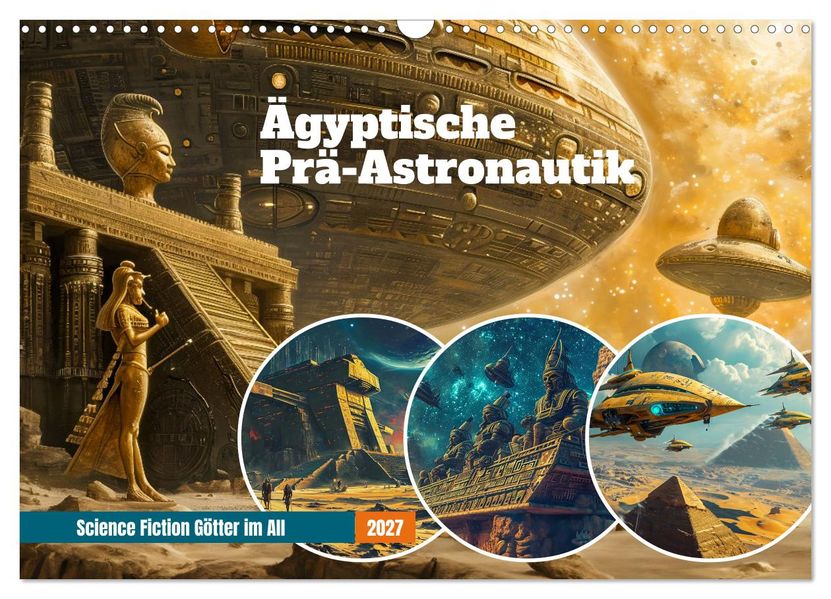 Ägyptische Prä-Astronautik - Science Fiction Götter im All (Wandkalender 2027 DIN A3 quer) CALVENDO Monatskalender