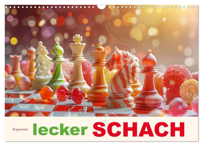 Lecker Schach (Wandkalender 2027 DIN A3 quer) CALVENDO Monatskalender