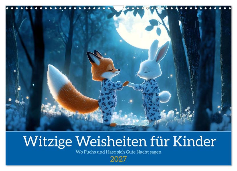 Witzige Weisheiten für Kinder (Wandkalender 2027 DIN A3 quer) CALVENDO Monatskalender