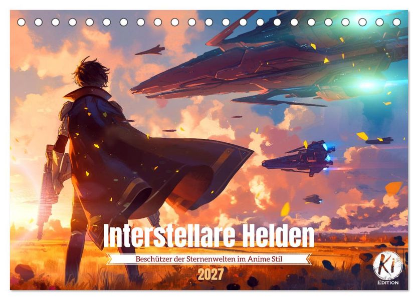 Interstellare Helden (Tischkalender 2027 DIN A5 quer) CALVENDO Monatskalender