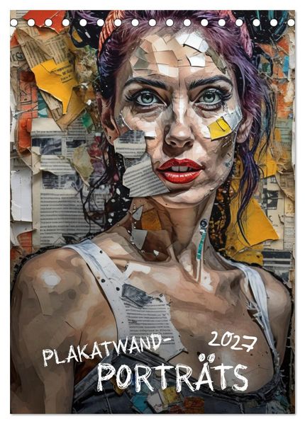 Plakatwand-Porträts (Tischkalender 2027 DIN A5 hoch) CALVENDO Monatskalender