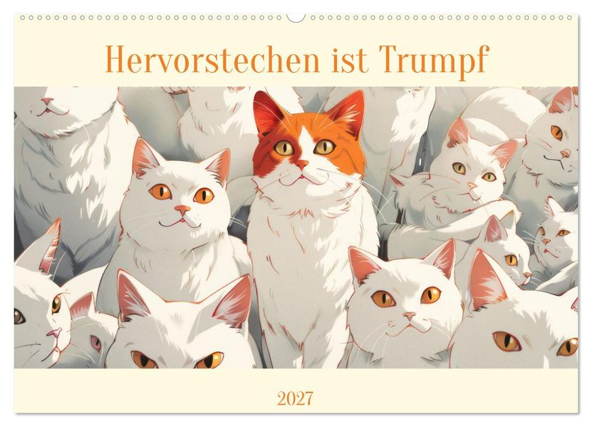 Hervorstechen ist Trumpf (Wandkalender 2027 DIN A2 quer) CALVENDO Monatskalender