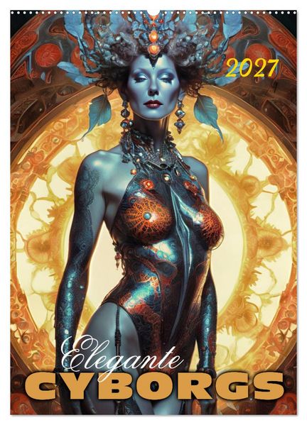 Elegante Cyborgs (Wandkalender 2027 DIN A2 hoch) CALVENDO Monatskalender