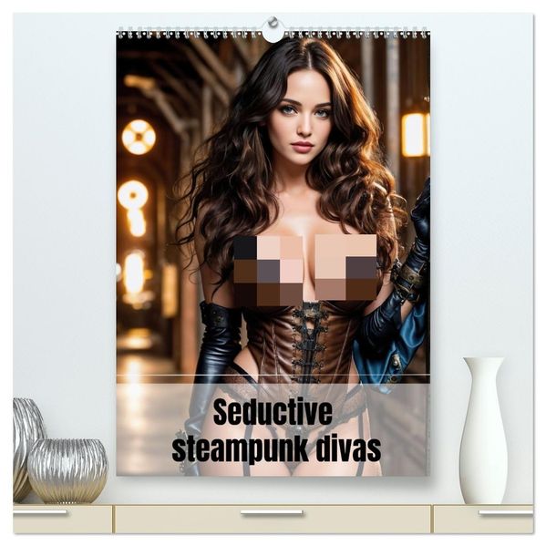 Seductive steampunk divas (High Quality Premium Wall Calendar 2027 DIN A2 portrait)CALVENDO 12 Month Wall Calendar