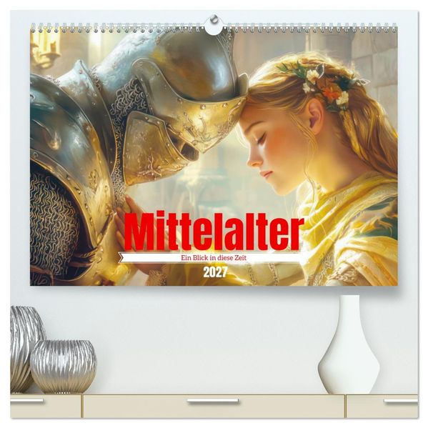 Mittelalter - Ein Blick in diese Zeit (hochwertiger Premium Wandkalender 2027 DIN A2 quer) Kunstdruck in Hochglanz