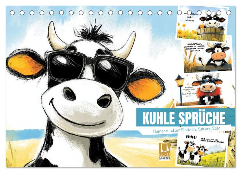 Kuhle Sprüche (Tischkalender 2027 DIN A5 quer) CALVENDO Monatskalender