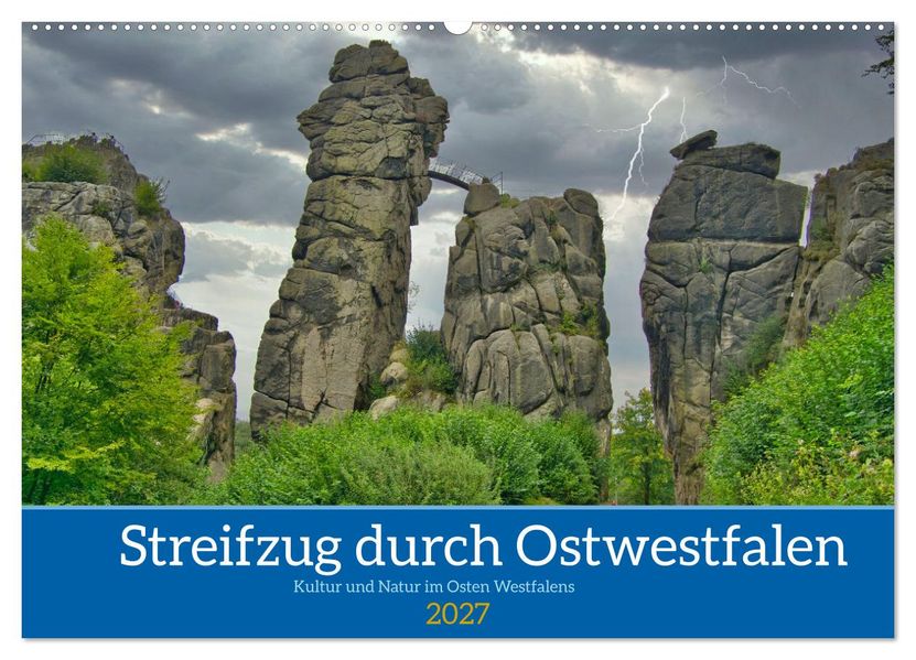 Streifzug durch Ostwestfalen (Wandkalender 2027 DIN A2 quer) CALVENDO Monatskalender
