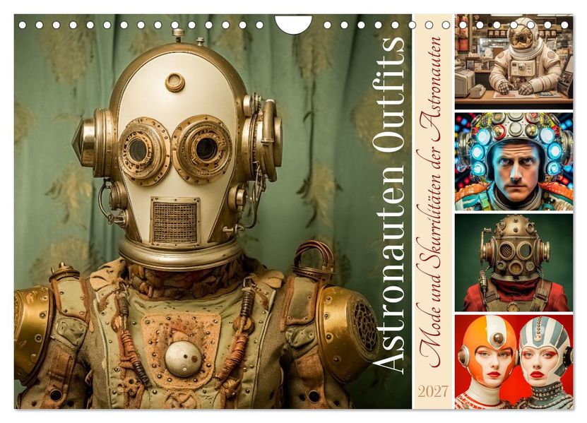 Astronauten Outfits (Wandkalender 2027 DIN A4 quer) CALVENDO Monatskalender