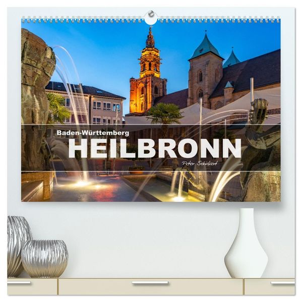 Baden-Württemberg - Heilbronn (hochwertiger Premium Wandkalender 2027 DIN A2 quer) Kunstdruck in Hochglanz